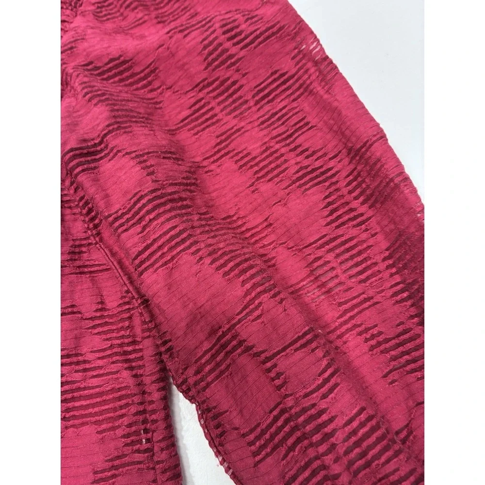 Anthropologie Women Blouse Size‎ XS Cranberry Romantic Puff Sleeve Office casual